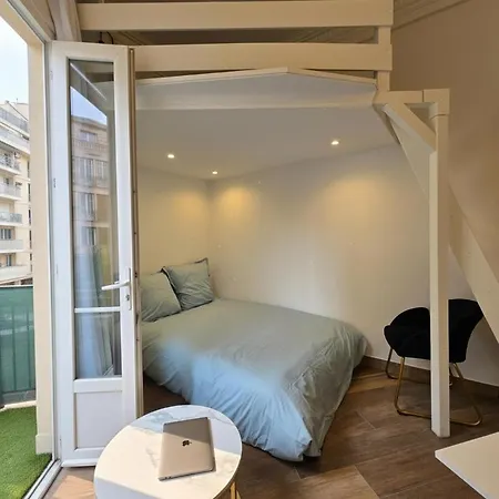 Cozy Studio, Balcony & Ac, Heart Of 니스